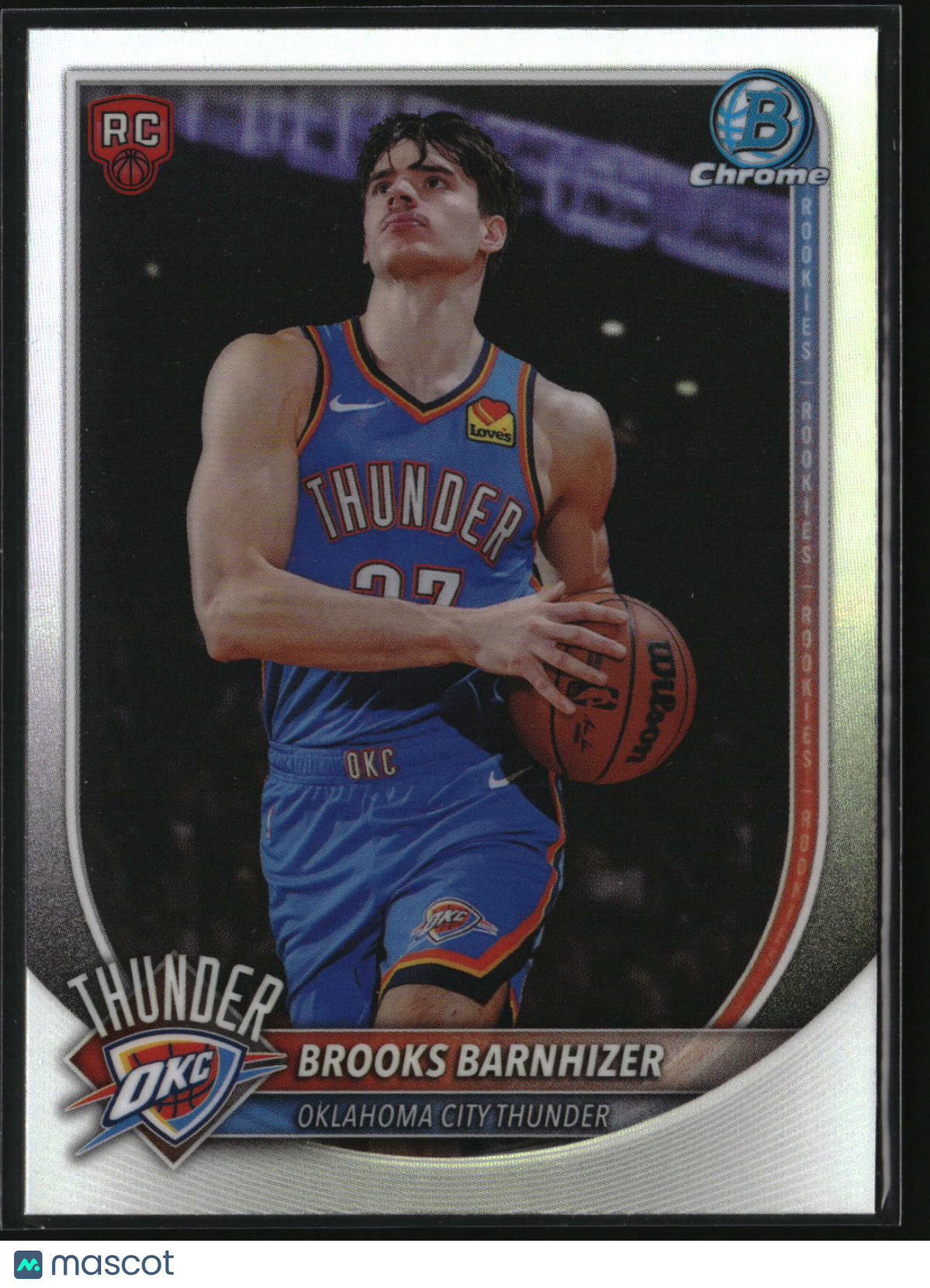 Brooks Barnhizer 2025-26 Bowman Chrome Rookie Red RC Logo #BRR-45