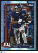Malik Nabers 2025 Topps Chrome Prism Refractor #225