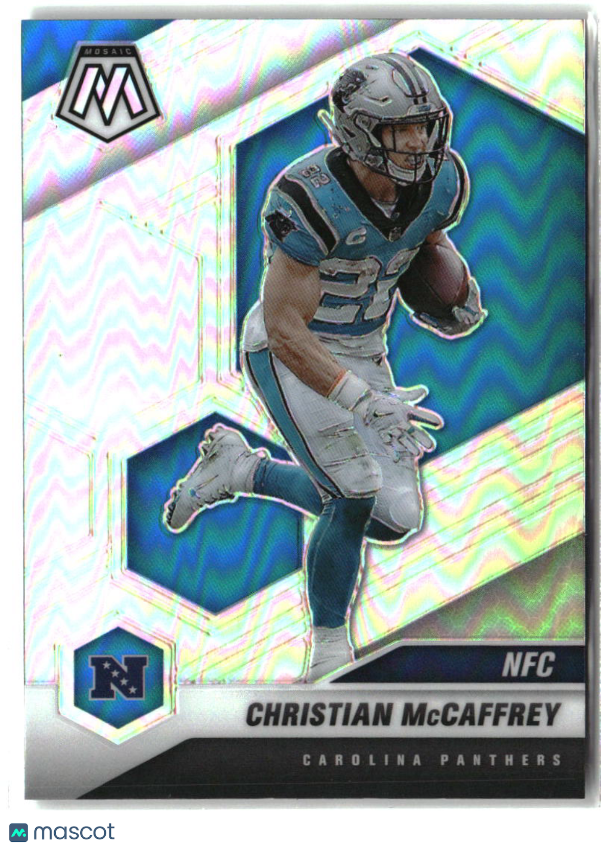 Christian McCaffrey 2021 Panini Mosaic Prizm Silver #210