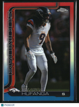 Talanoa Hufanga 2025 Topps Chrome Red White and Blue Refractor #94