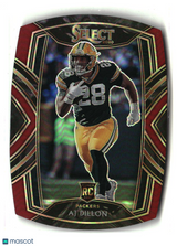 AJ Dillon 2020 Panini Select Maroon Prizm Die Cut #265