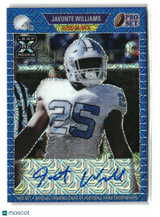 Javonte Williams 2021 Leaf Portrait Autographs Blue #PA-JW2 #/30