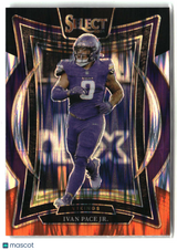 Ivan Pace Jr. 2024 Panini Select Black & Orange Prizm Shock #62