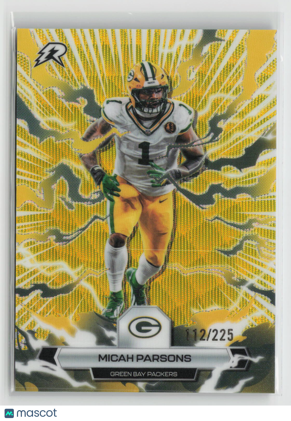 Micah Parsons 2025 Topps Resurgence Yellow Surge Refractor #26