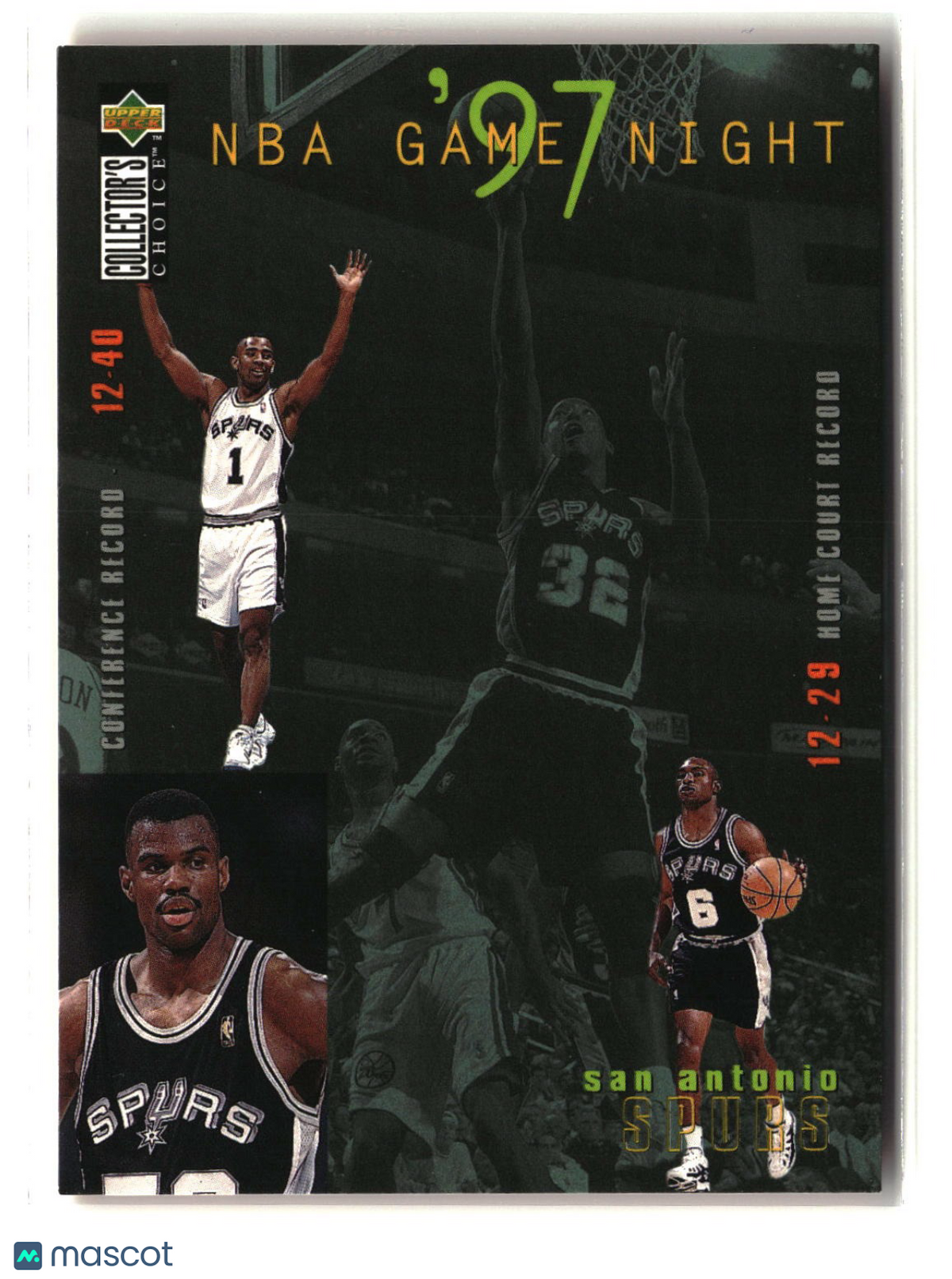 San Antonio Spurs 1997-98 Collector's Choice #179