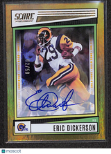 Eric Dickerson 2022 Score Signatures Gold Zone #160 #/50