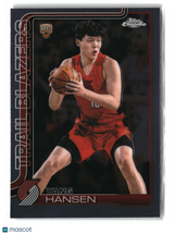 Yang Hansen 2025-26 Topps Chrome Update #166