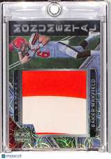 Baker Mayfield 2018 Panini Spectra Monumental Memorabilia Neon Green #3 #/50