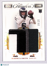 DeVonta Smith 2021 Panini Flawless Rookie Patches #RP8 #/25