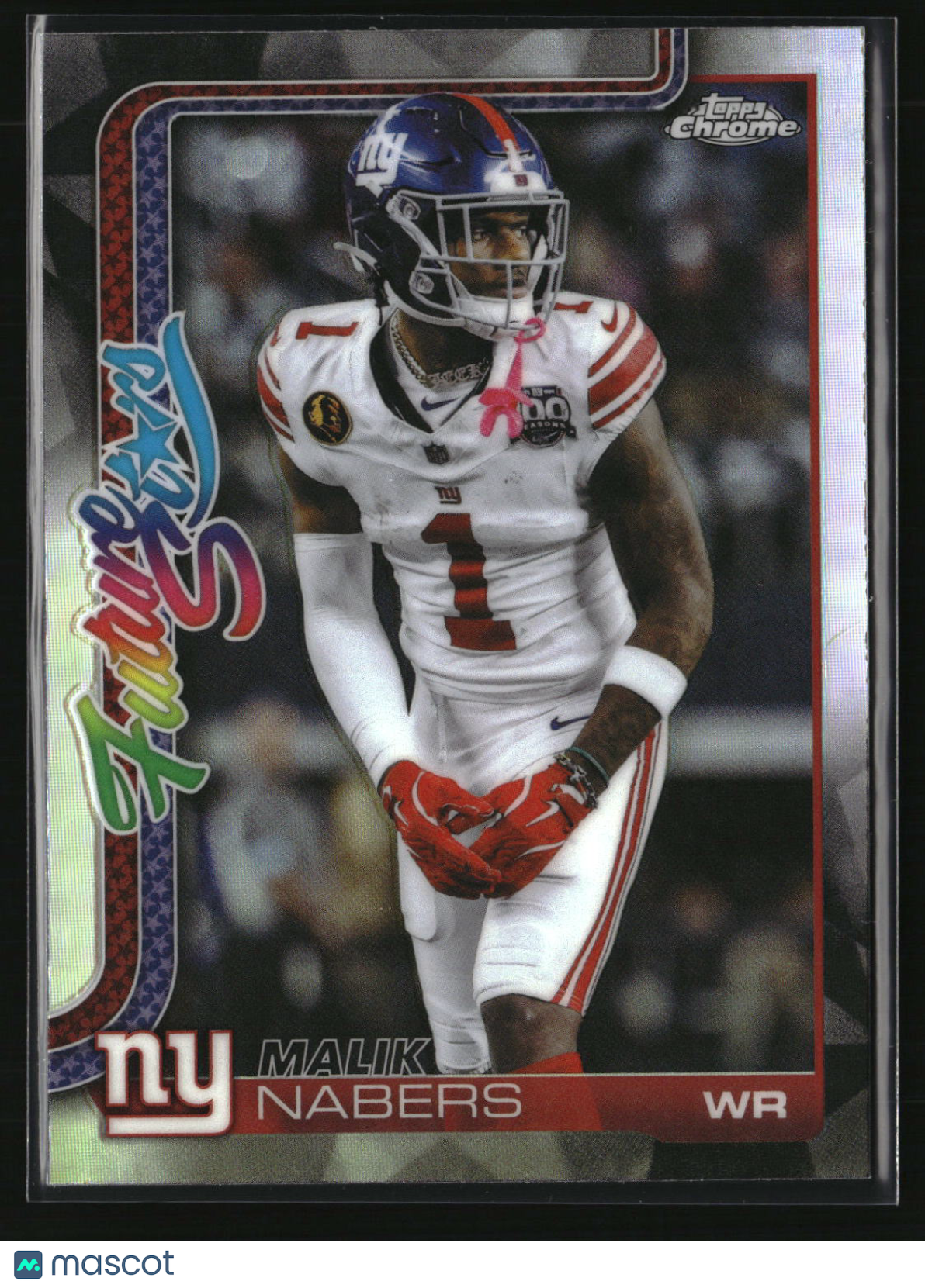 Malik Nabers 2025 Topps Chrome Football Future Stars Refractor #FS-8