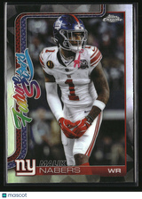 Malik Nabers 2025 Topps Chrome Football Future Stars Refractor #FS-8