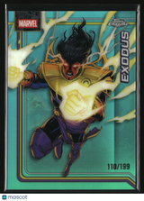 Exodus 2026 Topps Chrome Marvel Comics Aqua Refractor #118 #/199