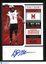D.J. Moore 2018 Panini Contenders Draft Picks #185
