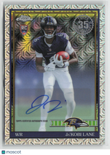 Ja'Kobi Lane 2026 Flagship 1991 Topps Football Rookies Chrome Auto 91TRC-31