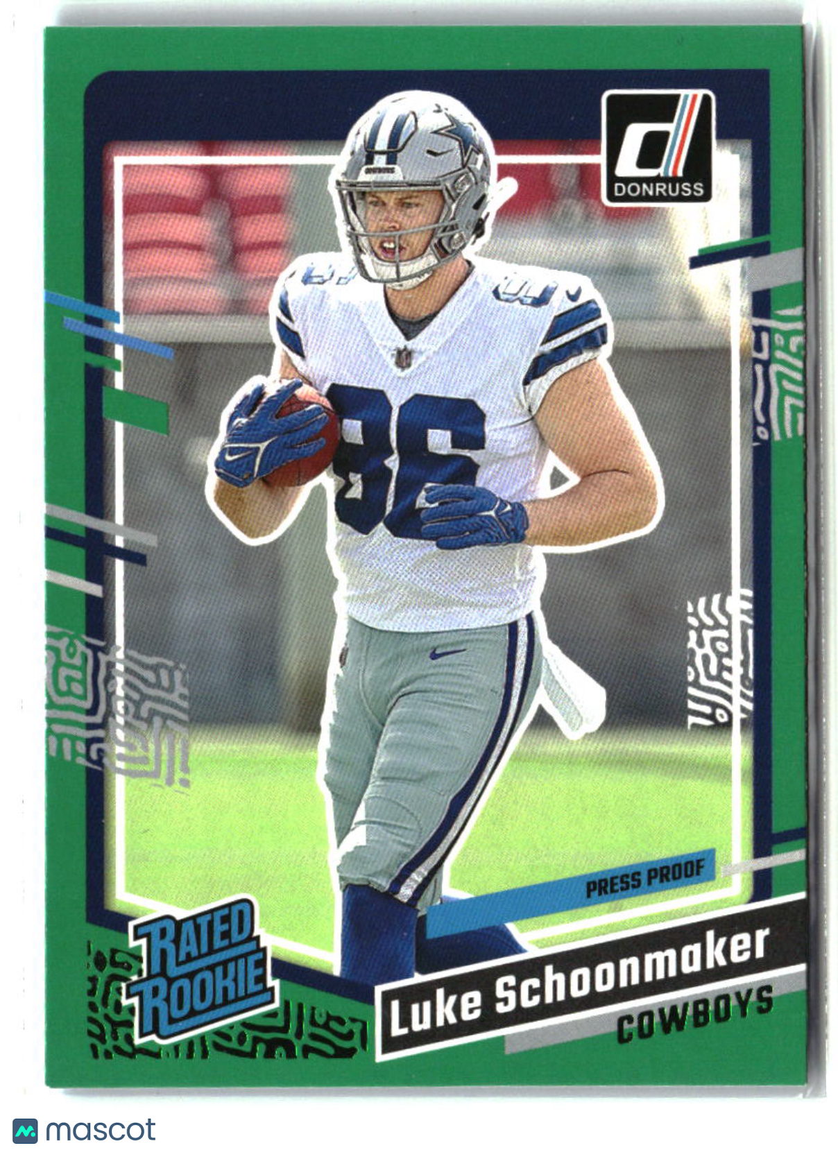 Luke Schoonmaker 2023 Donruss Press Proof Green #325