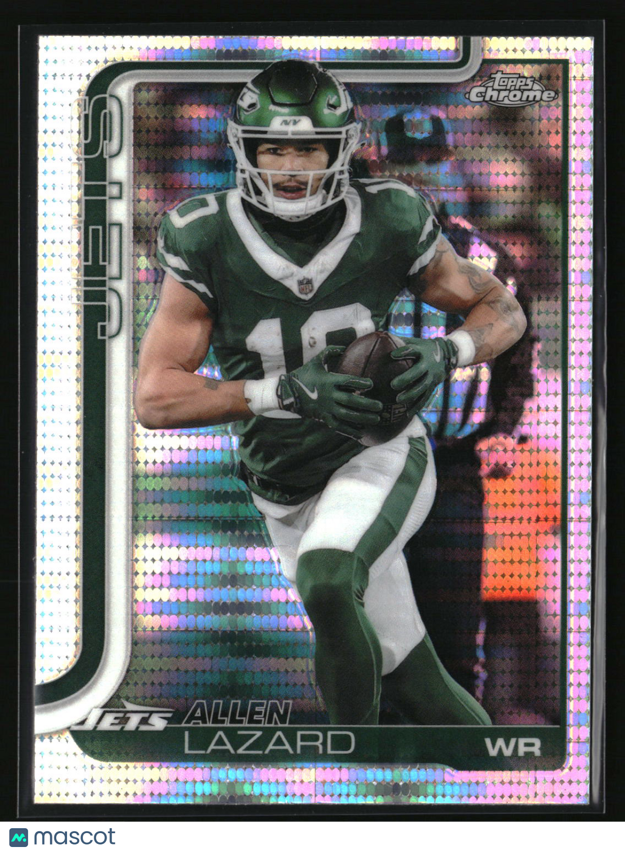Allen Lazard 2025 Topps Chrome Pulsar Refractor #236