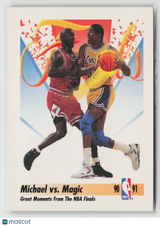 Michael vs. Magic 1991-92 SkyBox #333