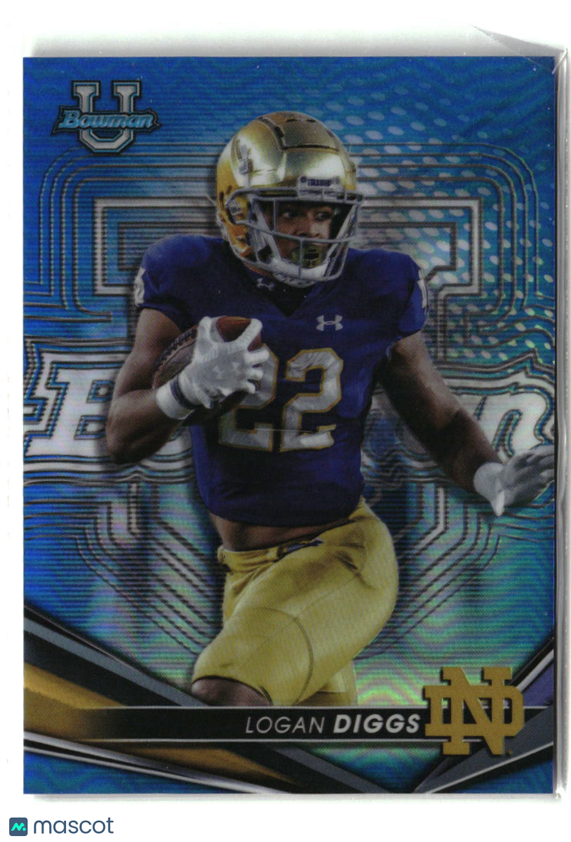 Logan Diggs 2022-23 Bowman's Best University Blue #21 #/150