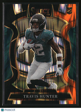 Travis Hunter 2025 Panini Select Black and Orange Prizm Shock #28