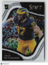 Aidan Hutchinson 2022 Panini Select Draft Picks White Lazer Prizm #198