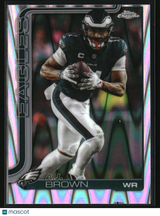 A.J. Brown 2025 Topps Chrome Ray Wave Refractor #243