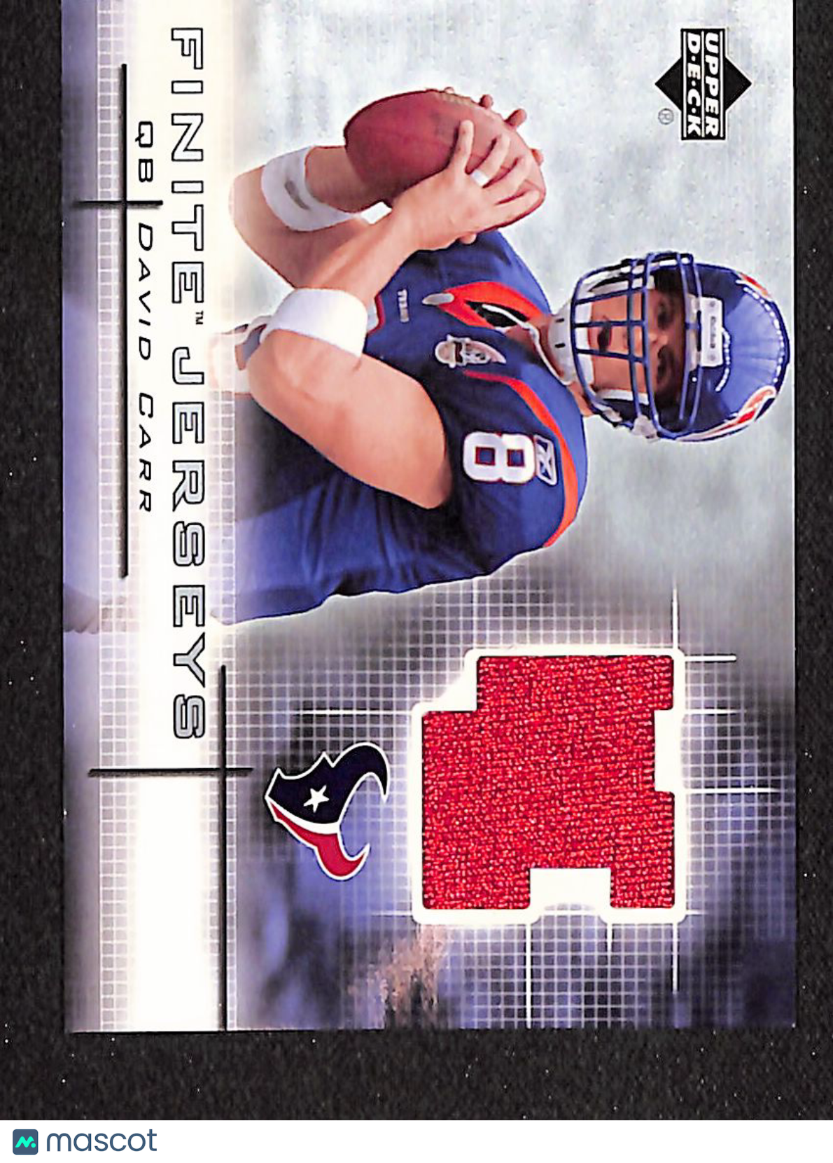 David Carr 2003 Upper Deck Finite Jerseys #FJ-DC