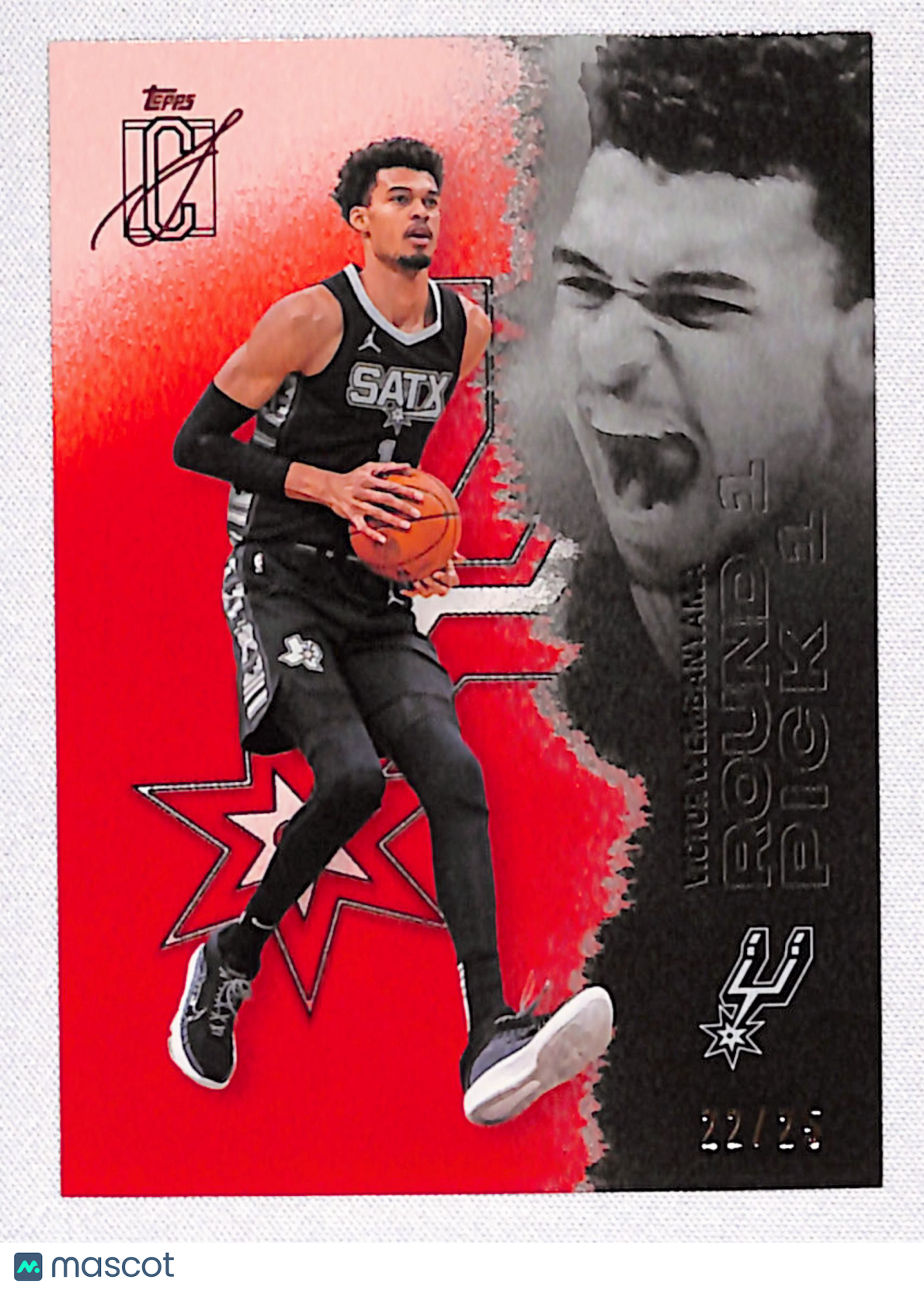 Victor Wembanyama 2025-26 Topps Signature Class Red /25 #55