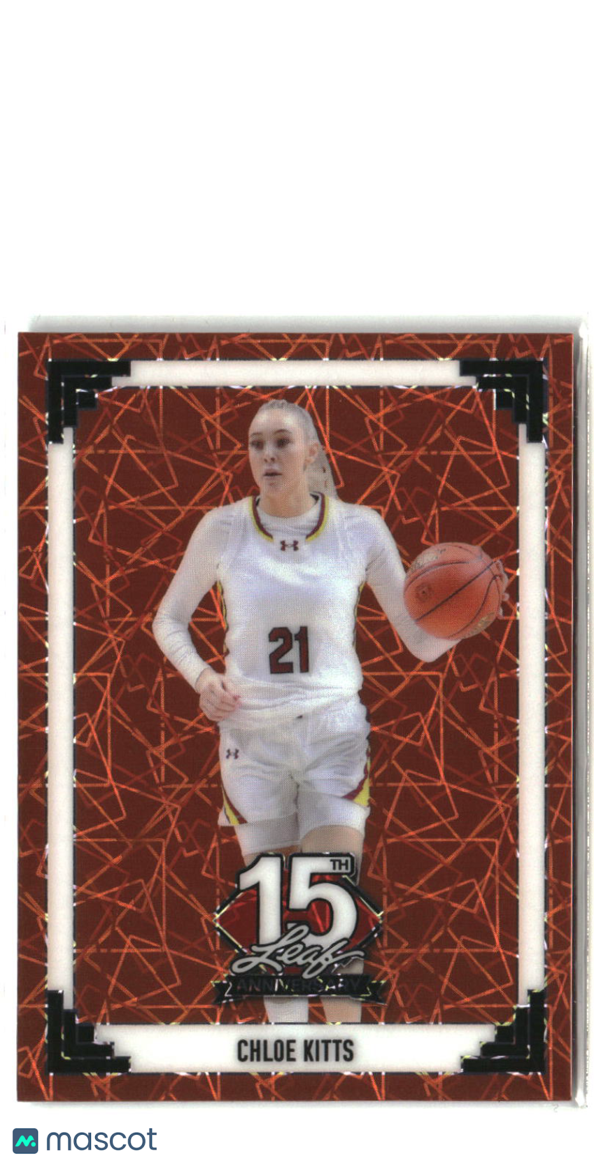 Chloe Kitts  2025 Leaf 15th Anniversary 1991 Base Lazer Orange /4 #91B-31