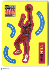Grant Hill 1996-97 Collector's Choice Super Action Stick 'Ums (Series One) #S8