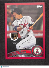 Mike Trout 2020 Topps Rookie Card Retrospective Logo Medallion Red #RCR-MT #/10