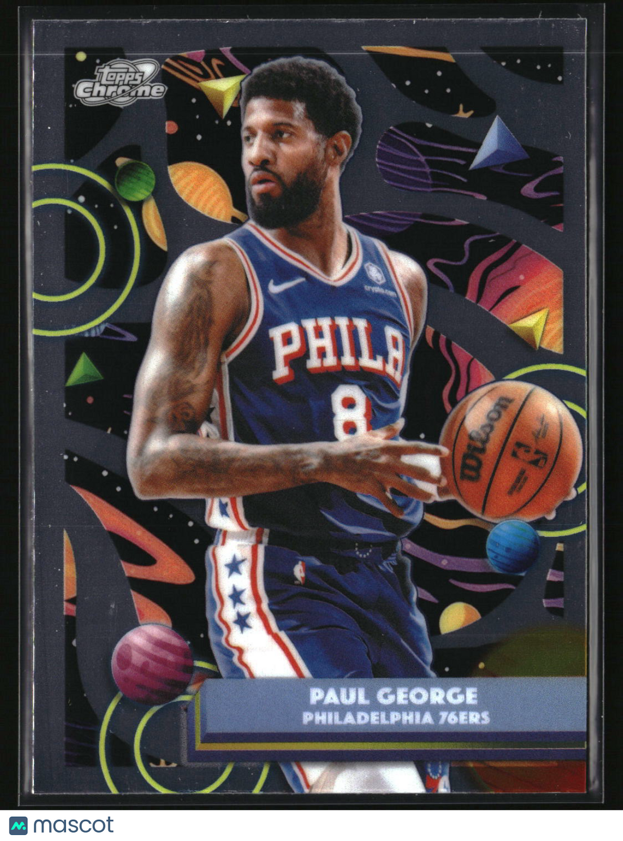 Paul George 2025-26 Topps Chrome Cosmic #109
