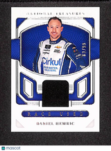 Daniel Hemric 2023 Panini National Treasures Race Used Firesuits #RU-DHM #/99