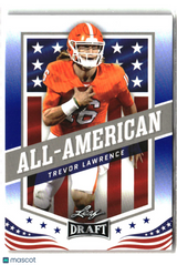 Trevor Lawrence 2021 Leaf Draft Blue #50