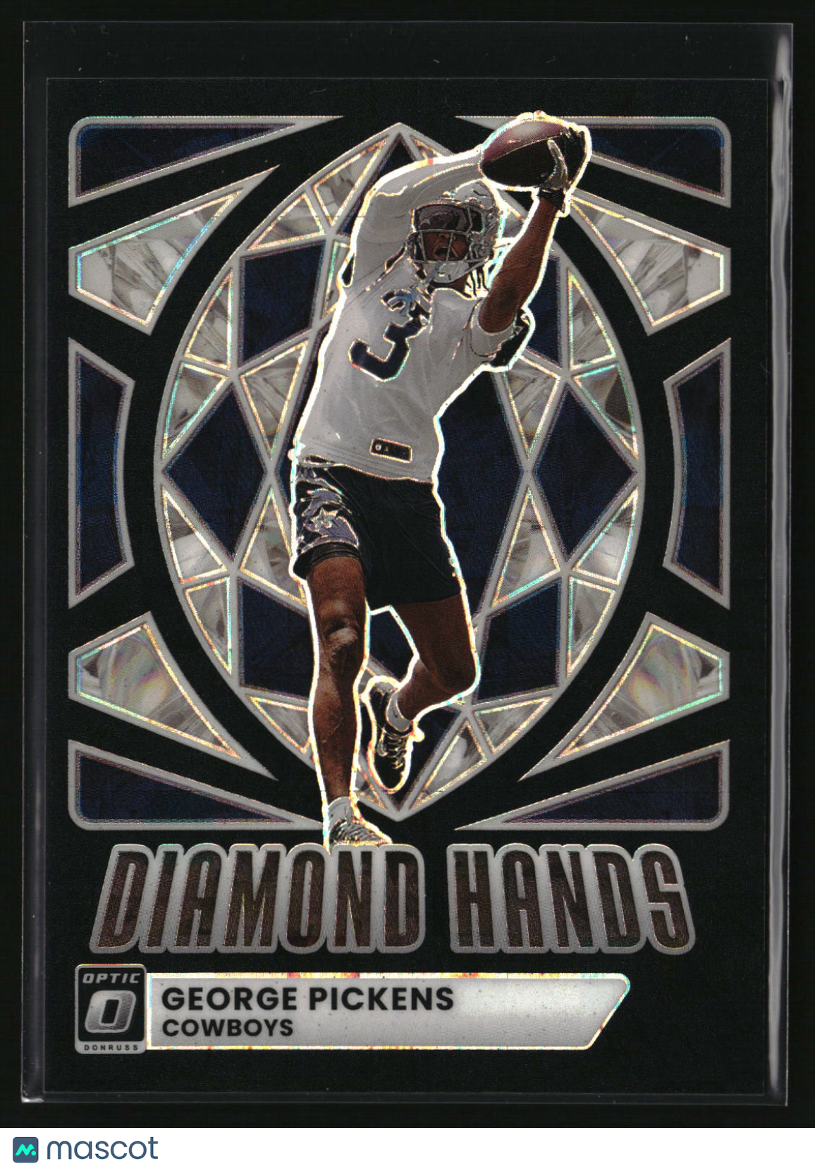 George Pickens 2025 Donruss Optic Diamond Hands Black Pandora #7 #/149