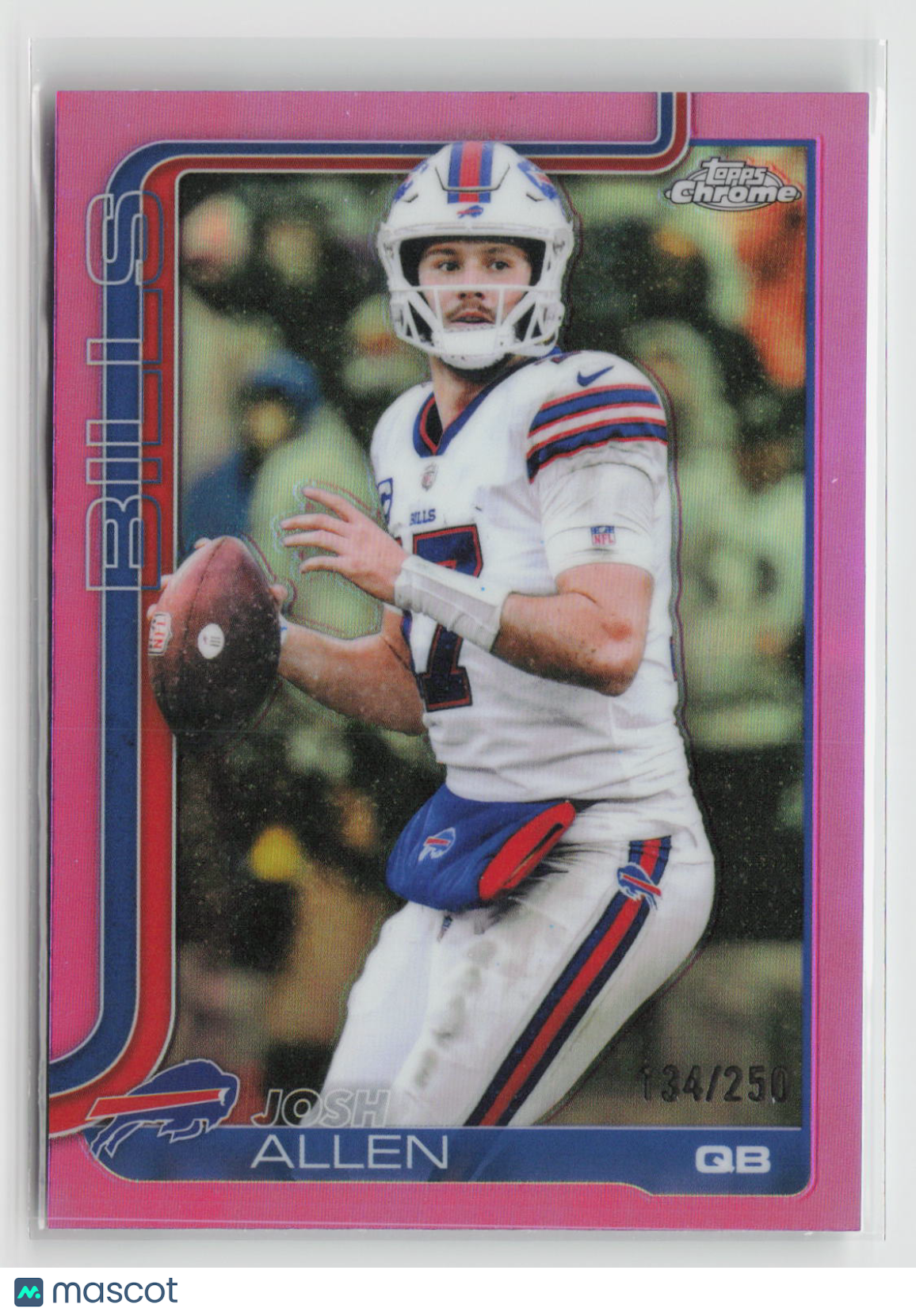 Josh Allen 2025 Topps Chrome Pink Refractor #34