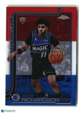 Jase Richardson 2025-26 Topps Chrome Update Red White and Blue Refractor #175