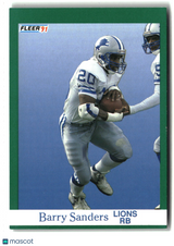 Barry Sanders 1991 Fleer #247