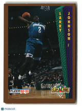Larry Johnson 1992-93 Fleer Tony's Pizza #NNO
