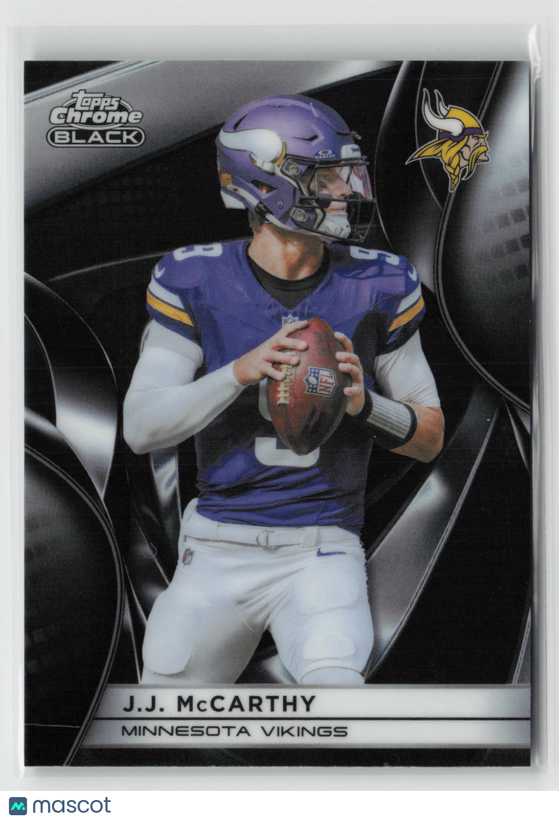 J.J. McCarthy 2025 Topps Chrome Black #67