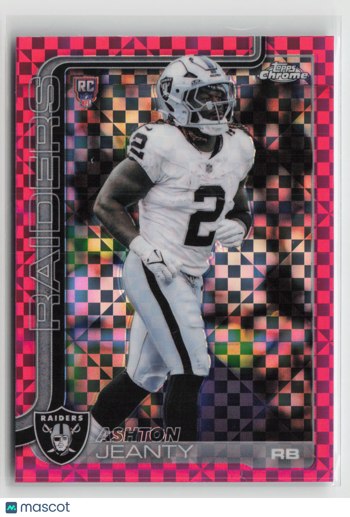 Ashton Jeanty 2025 Topps Chrome Pink X-Fractor #322