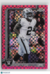Ashton Jeanty 2025 Topps Chrome Pink X-Fractor #322