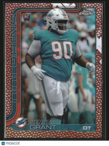 Kenneth Grant 2025 Topps Chrome Football Football Leather Refractor #362