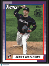 Zebby Matthews 2025 Topps 1990 Topps Baseball 35th Anniversary #T90-74
