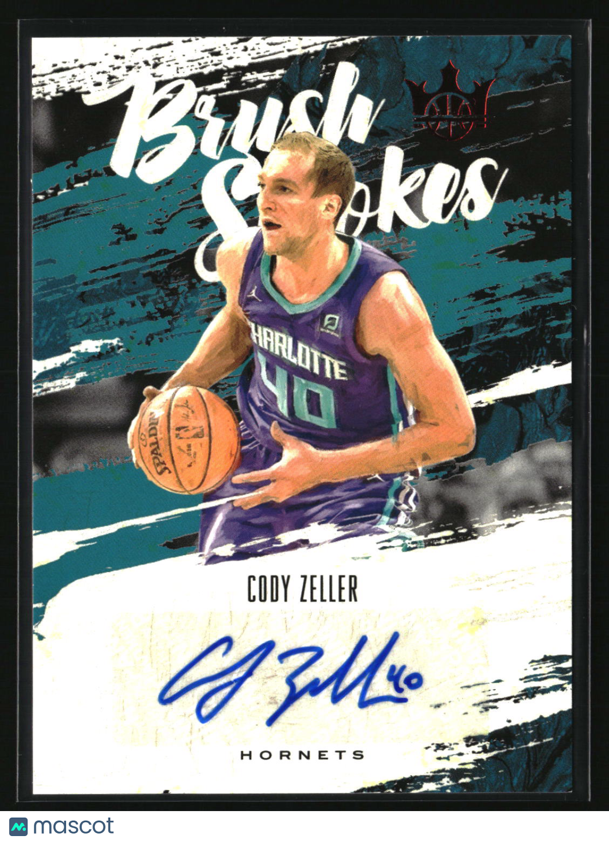 Cody Zeller 2019-20 Panini Court Kings Brush Strokes Ruby #BR-CZE #/99