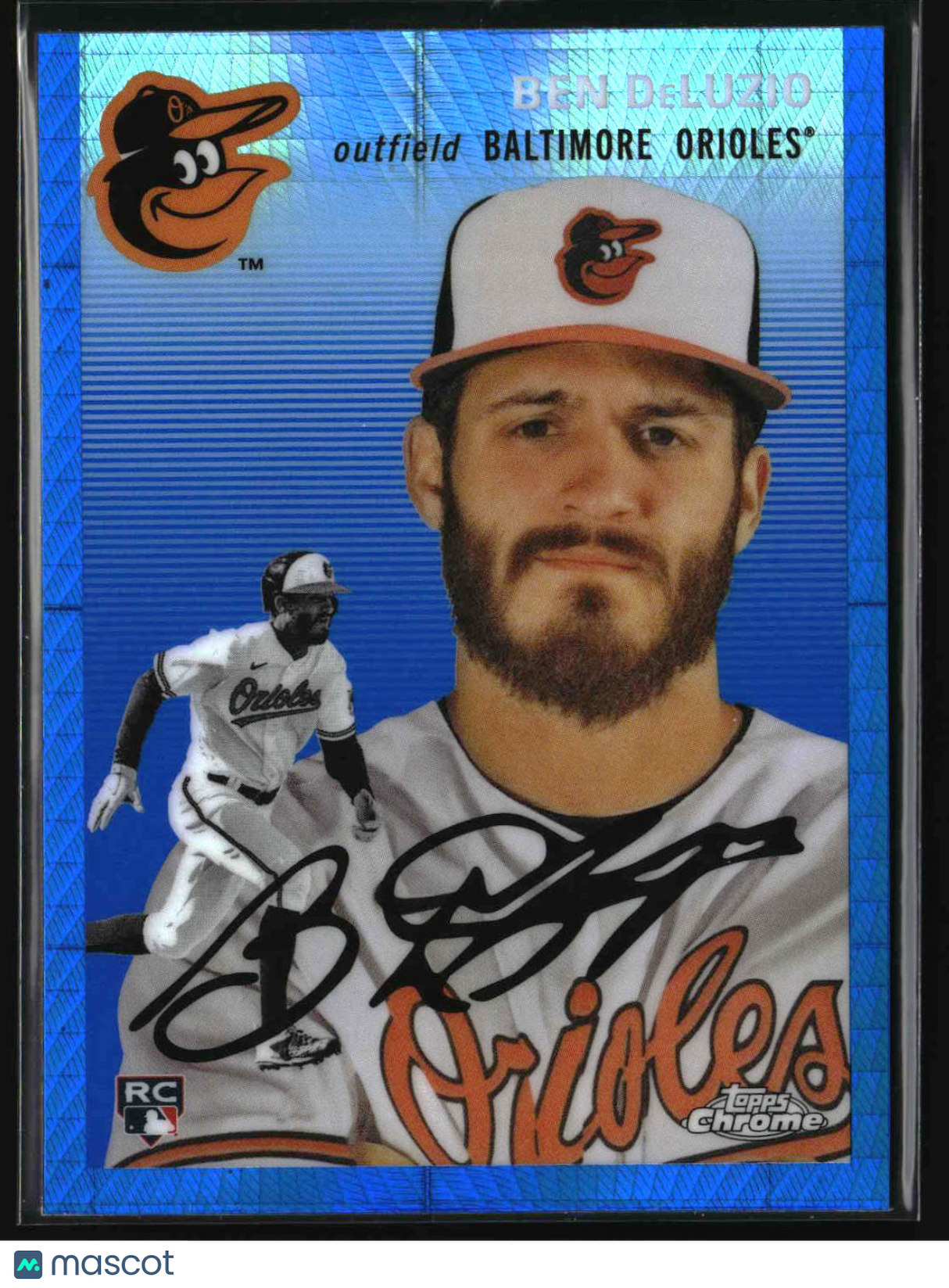 Ben DeLuzio 2023 Topps Chrome Platinum Anniversary Blue Prism Refractors #180
