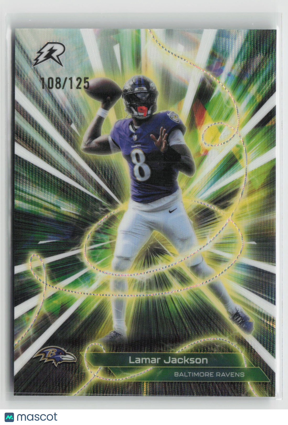 Lamar Jackson 2025 Topps Resurgence Conductors White Surge Refractor #C-6