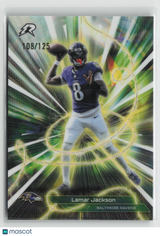 Lamar Jackson 2025 Topps Resurgence Conductors White Surge Refractor #C-6