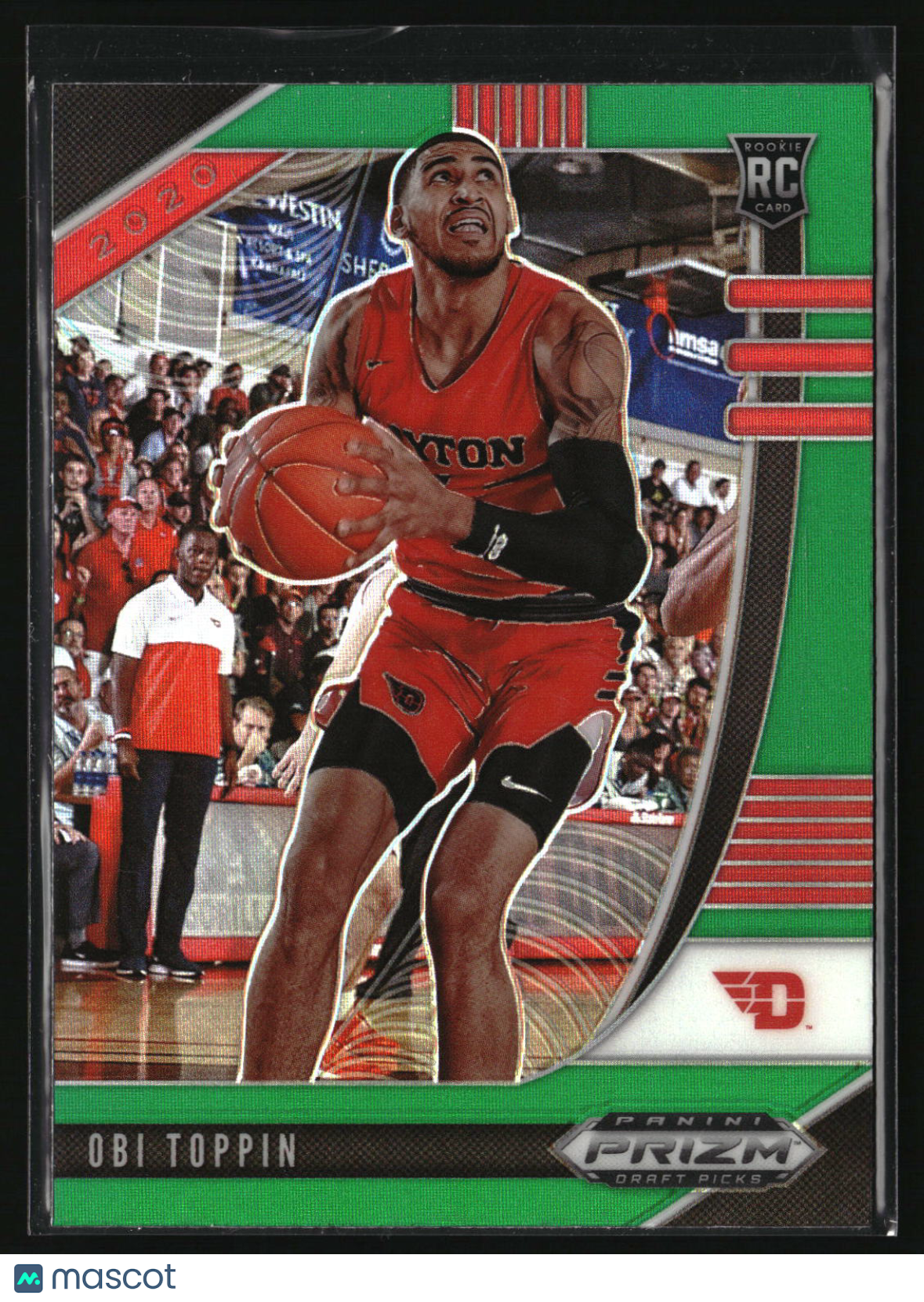 Obi Toppin 2020 Panini Prizm Draft Picks Collegiate Green #47