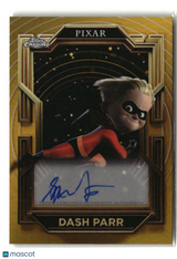 Spencer Fox 2025 Topps Pixar Gold Gilded Chrome Refractor Autographs #AA-SF