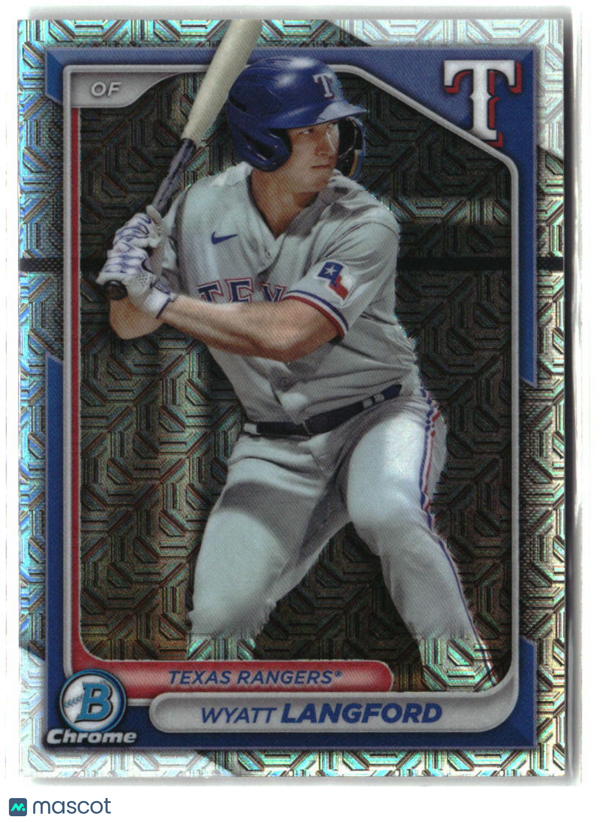 Wyatt Langford 2024 Bowman Chrome Prospects Mojo Refractors #BCP-64